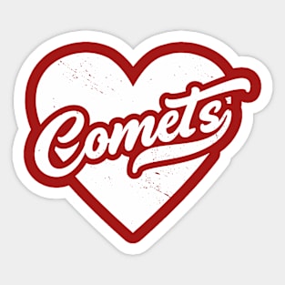 Vintage Comets School Spirit // High School Football Mascot // Go Comets Sticker